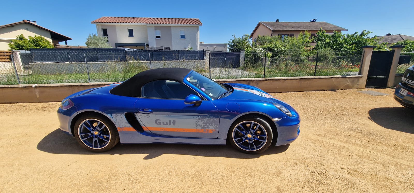 Covering automobile